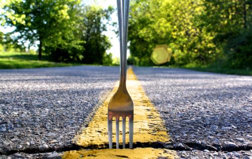 A fork not to eat with....