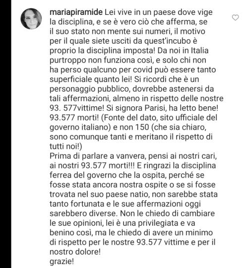 Ho un sacro rispetto dei morti, ma per me, ogni morte ha la stessa dignità.